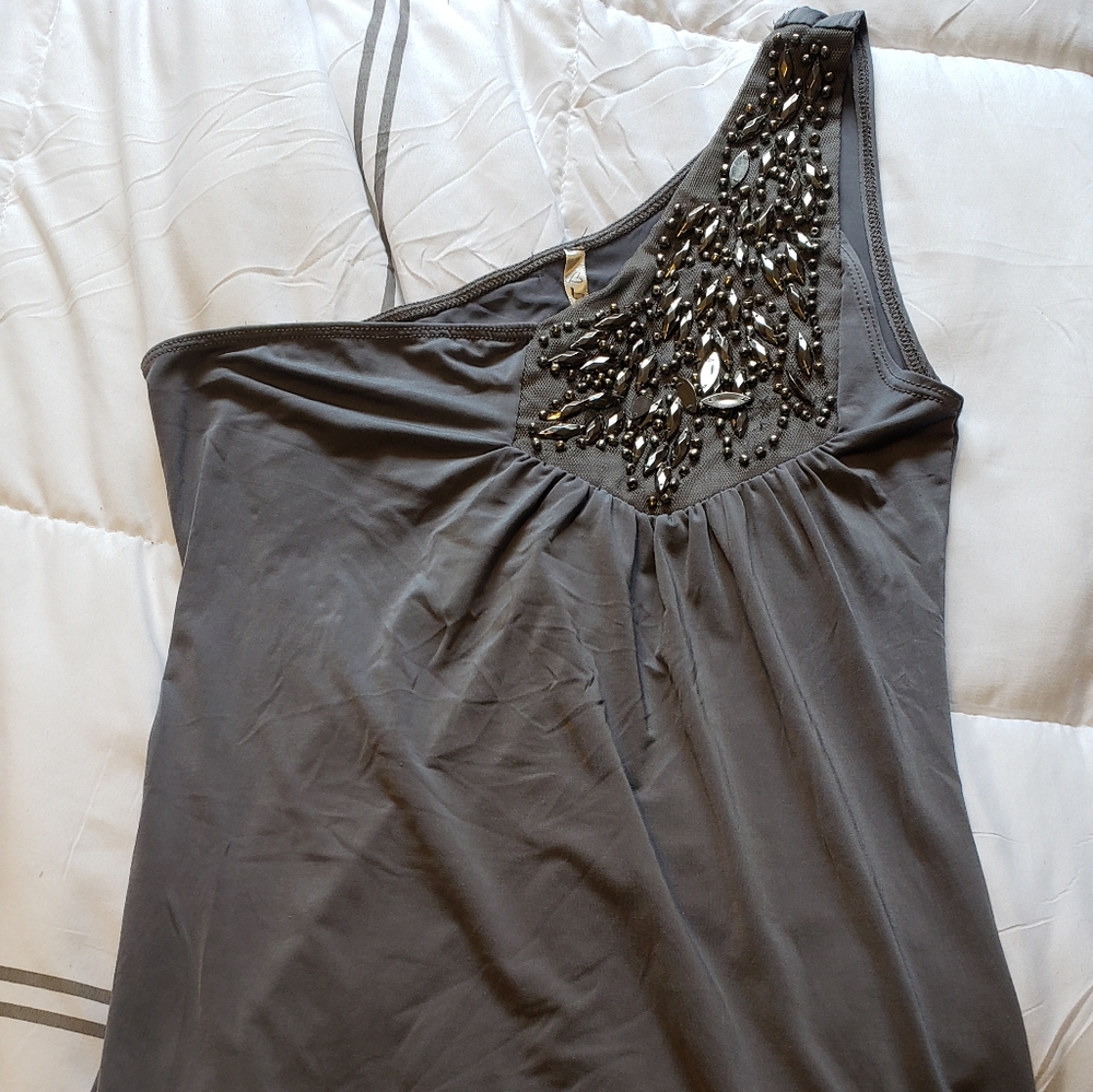 One shoulder tank top